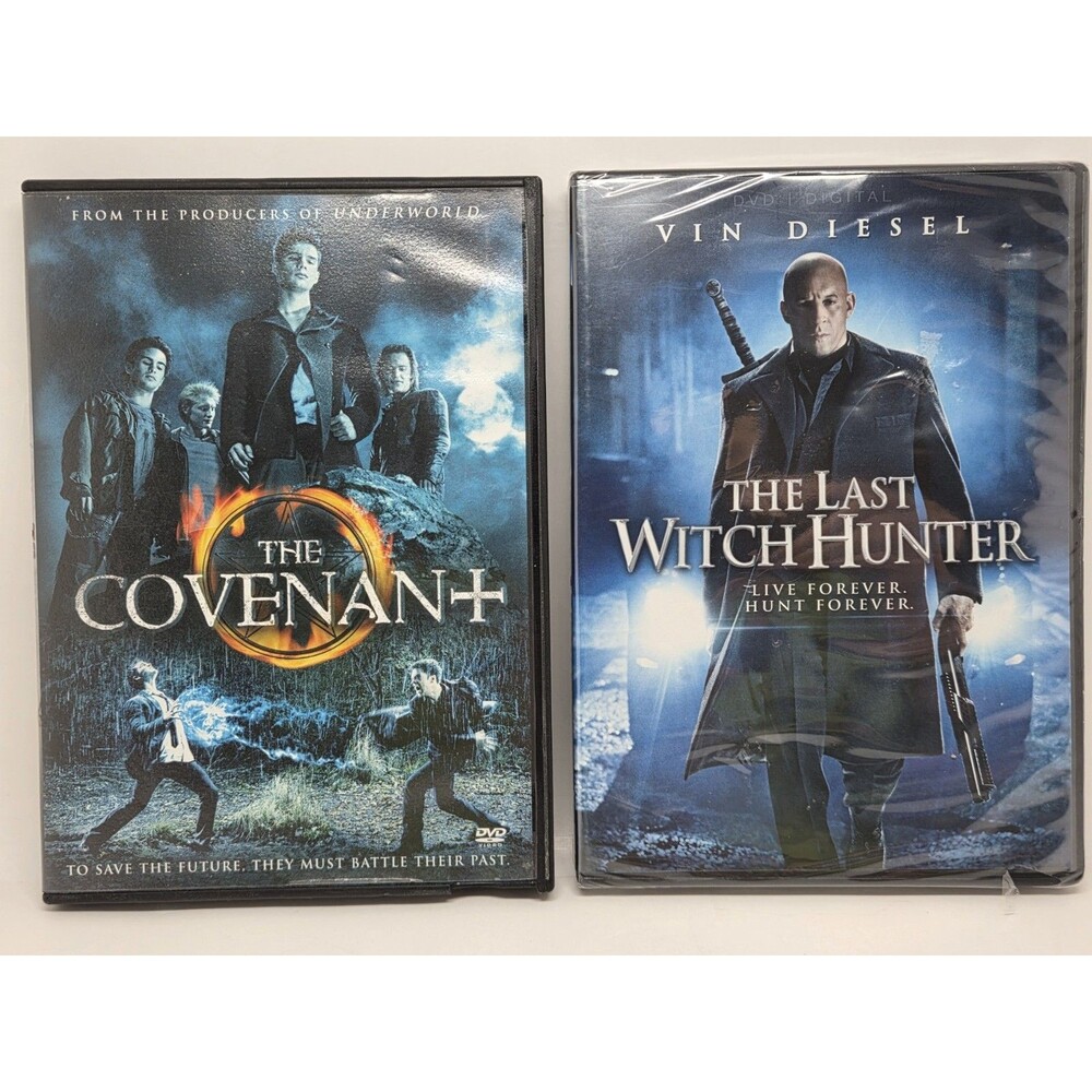DVD Witch Movies The Covenant & The Last Witch Hunter  Steve Strait- Vin Diesel